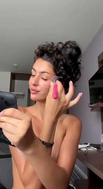 my make up has to be done top naked...