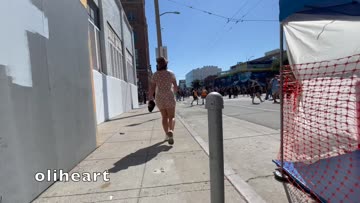 sheer dresses are the best for a naughty walk outside