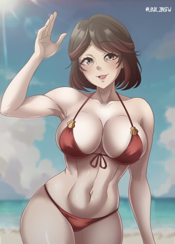 summer posing in her swimsuit [leux_21nsfw]