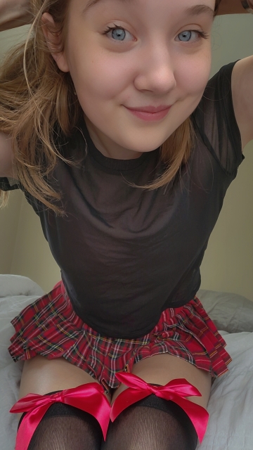 think i'm cute in a school girl skirt