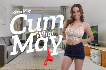 cum what may featuring hot big titty newcomer rissa may by badoink vr