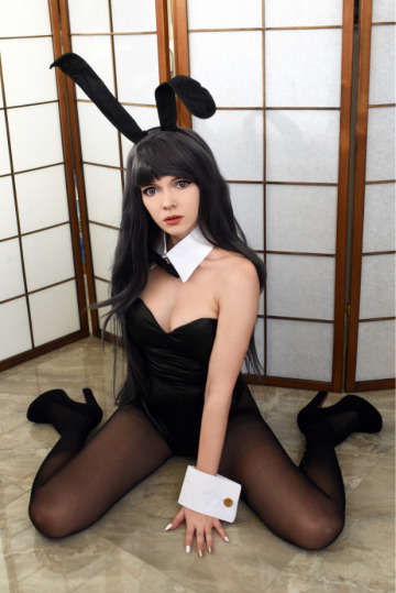[f] your little bunny is here! - mai sakurajima from seishun buta yarou by evenink_cosplay