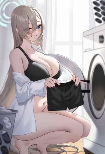 asuna's laundry day [blue archive]
