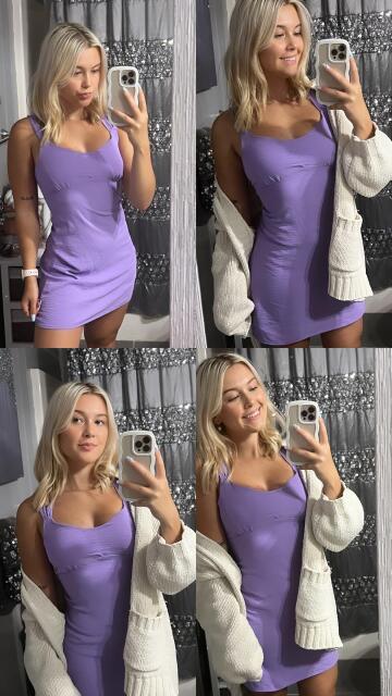 lovely purple dress