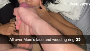 mom takes big facial