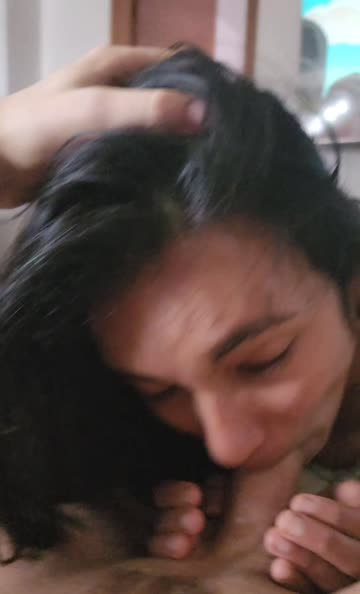 she polished my cock with her mouth :)