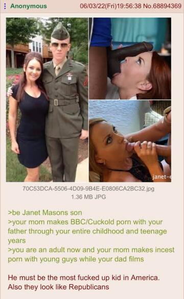 janet mason, a milf whose son went to military while she is still active as a pornstar and sucks bbc