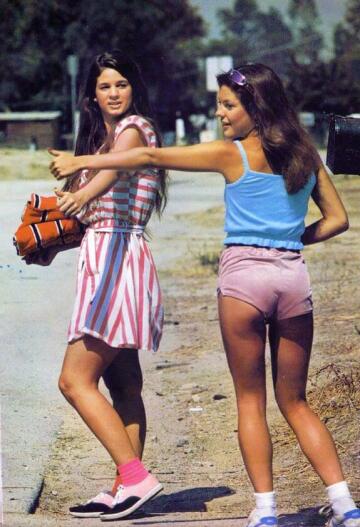 the lost art of hitchhiking, 1970s.