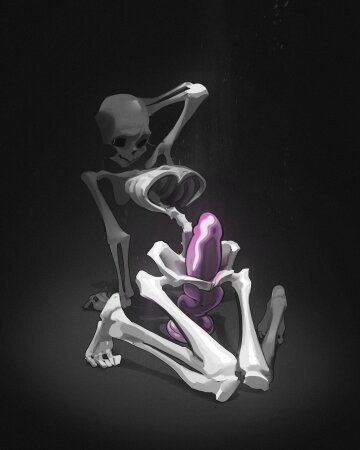 spooky, sexy skeletons send shivers down your spine! (tofucushion)
