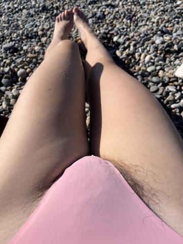 should i wear bigger panties for the beach to hide my bush?