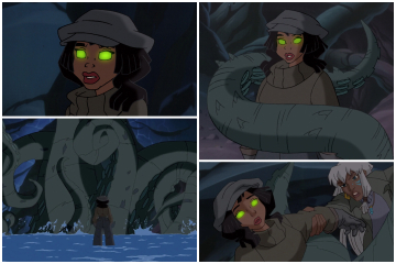 does anyone remember the disney dvd sequel atlantis: milo's return? if so, does anyone remember this scene with audrey and the krakken with hypnosis powers? i jerked off to this a lot.