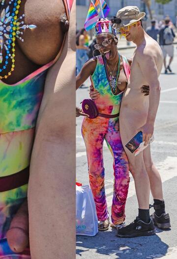 cfnm frot in public - getting a sneaky squeeze.