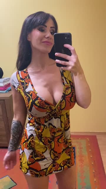 they're really big, but this dress makes them look so small