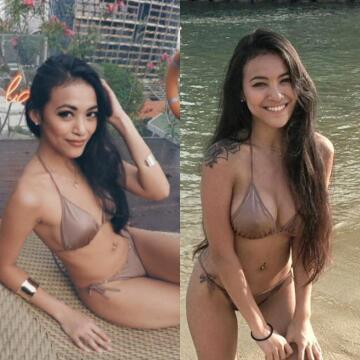 same bikini, same girl, better rack