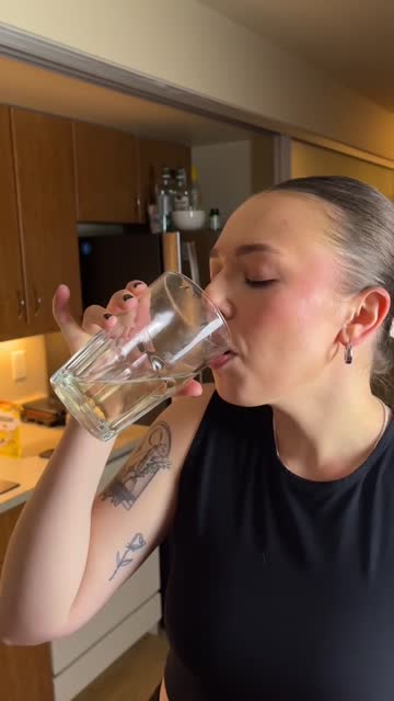 drinking my second straight glass of piss