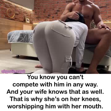 she worships real men