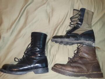 my boots range in styles id say lol