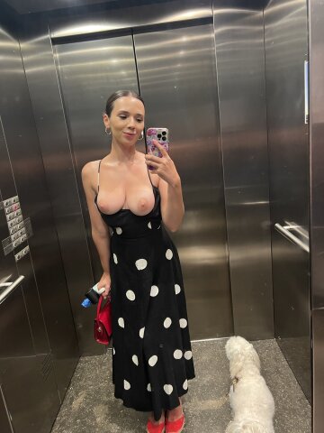 do you have to show boobs to ride public elevator?