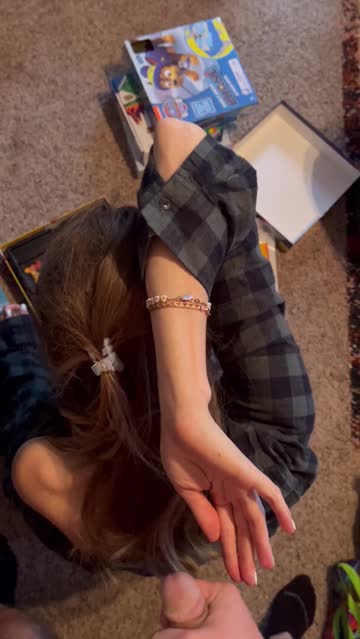cumming in my wife’s hand while she’s trying to organize board games