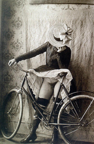 sir - when sophia decided to go for a bike ride, she rather boldly chose not to wear any underpants — and since she wanted everyone to know, she had her dress starched especially for the occasion.