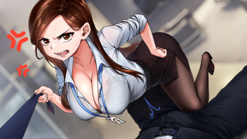 you pissed off your boss, make it up to her! [hentai stories]