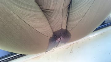 pissing my pants on the front porch as cars pass by