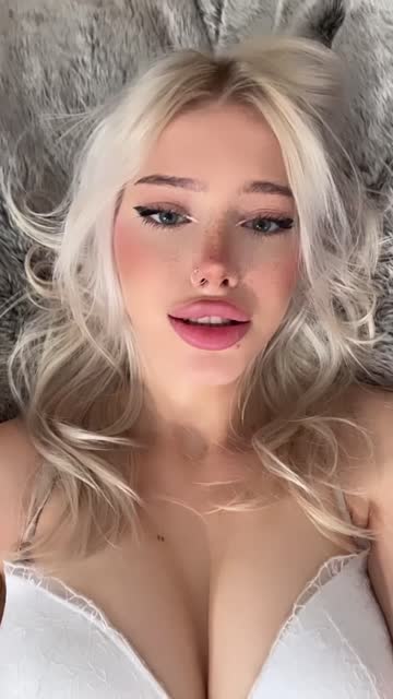 blonde beauty, can my face make you cum faster?