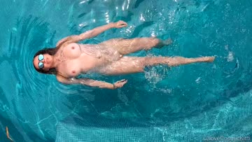 swimming naked :)