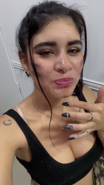 cum bubble and my beautiful face always makeup