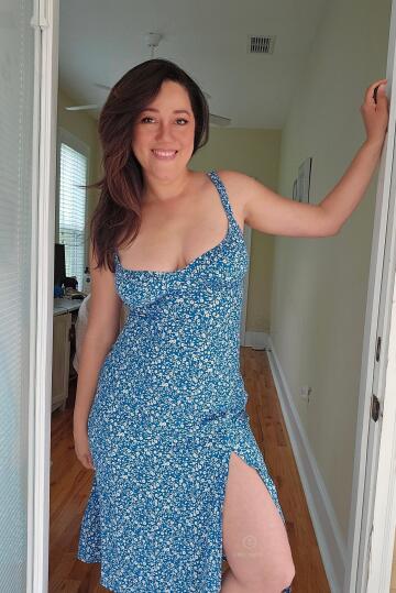 feeling cute in my first sundress for the season