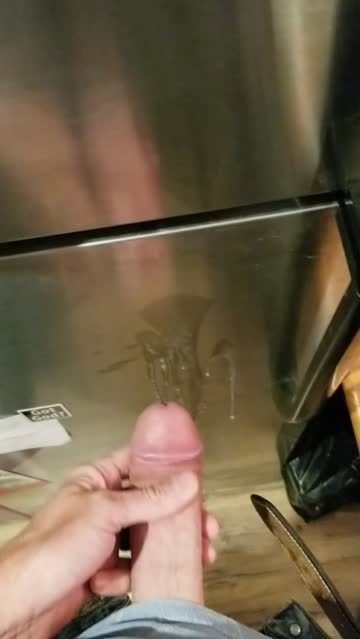 [proof] cum on a fridge