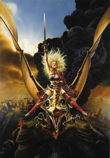 chris achilleos cover art for heavy metal (1980)