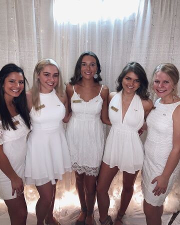white dress party
