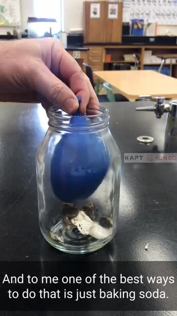 getting a water balloon out of a jar