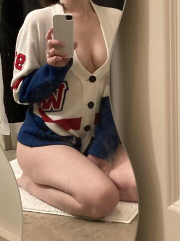does this count? (vintage cheerleader sweater)