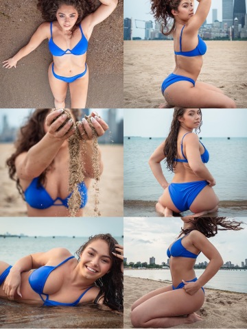 the best of skye blue’s beach shoot compiled