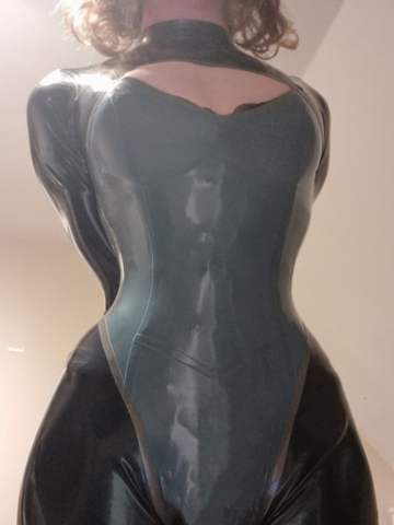 finally got a proper latex catsuit! now waiting on my custom one to be made! 👀