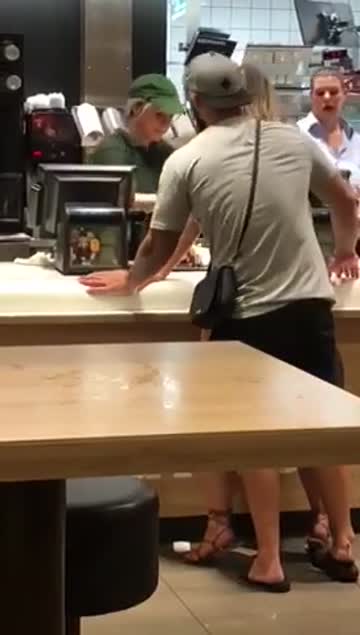 fucking at mcdonald's counter while ordering