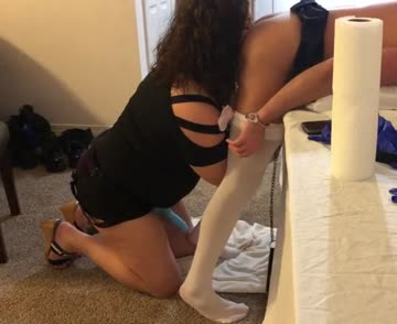 getting ass eaten before she puts that dick in it