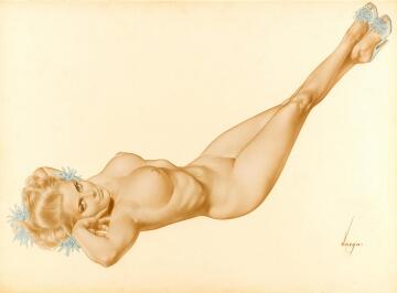 alberto vargas art for playboy (1957)