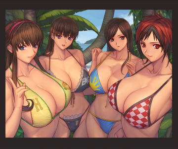 [f/f/f/f] doa gals and their bikini'd bosoms. (ibanen) [dead or alive]