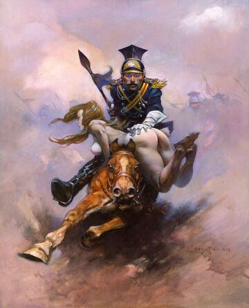 flashman at the charge by frank frazetta (1974)
