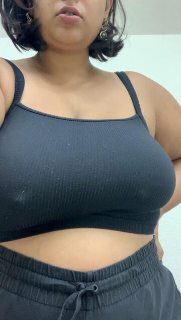 my husband loves when my nipples poke through my shirts like this. its an instant boner for him! i bought this tank top in every color they had.