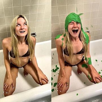 green (slime) shower