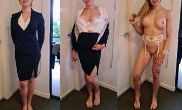 underneath the office attire 😏