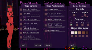 [hentai femdom joi ai] virtual succubus 0.18 released! | post-cum customization | pronoun selection | support for vaginas | new session types | web/pc/android demo available!