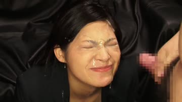 asian slut gets her face messy with powerful facial and follow-up facial