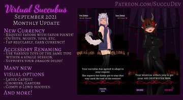 [hentai femdom joi ai] virtual succubus 0.21 is released! | new currency system, request favors | rename/use various toys & accessories | web/pc/android demos available!