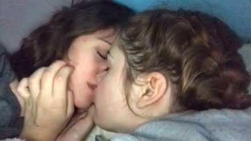 young lesbians kissing