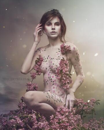 another image from my spring blossom bodypaint and shoot a few years ago. this tree will be blooming again soon and i really want to make another piece of art with it this year.